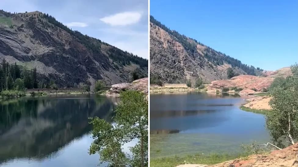 Utah Hiker’s TikTok Shows Lake Blanche Shrunk to About One Quarter — A Stark Sign of Regional Drought