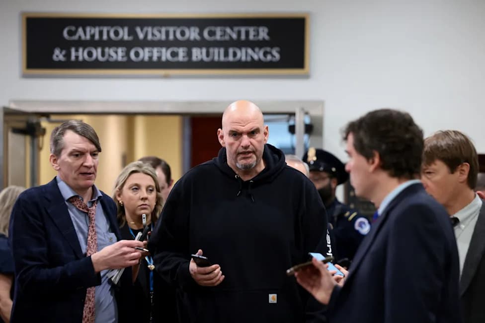Fetterman Breaks With Democrats, Joins Trump to Defeat Senate War Powers Resolution on Iran