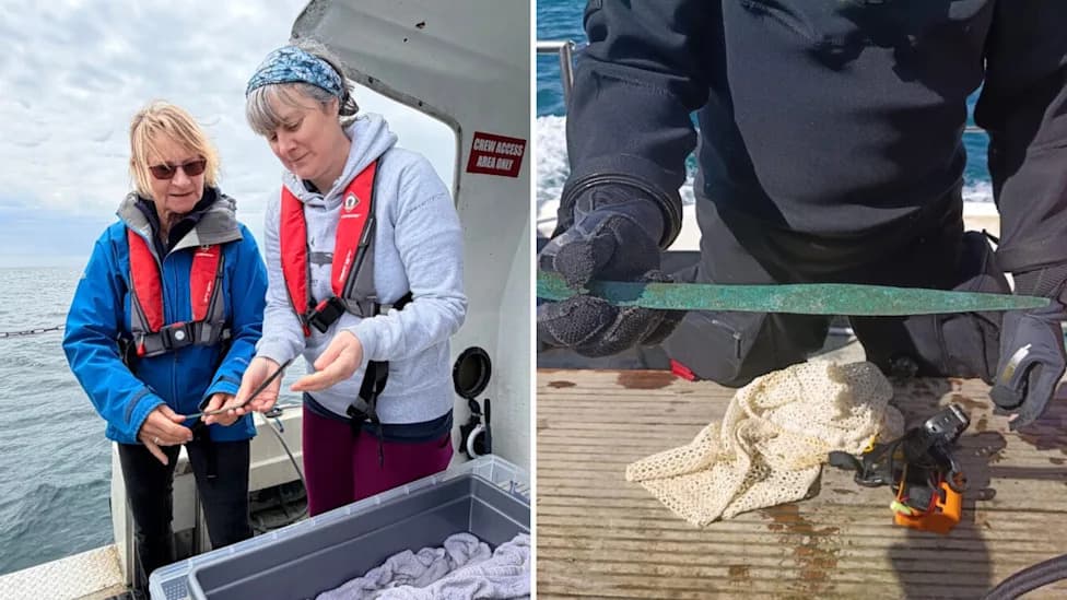 Rare Bronze Age Sword Recovered Near Salcombe After Around 3,000 Years Underwater
