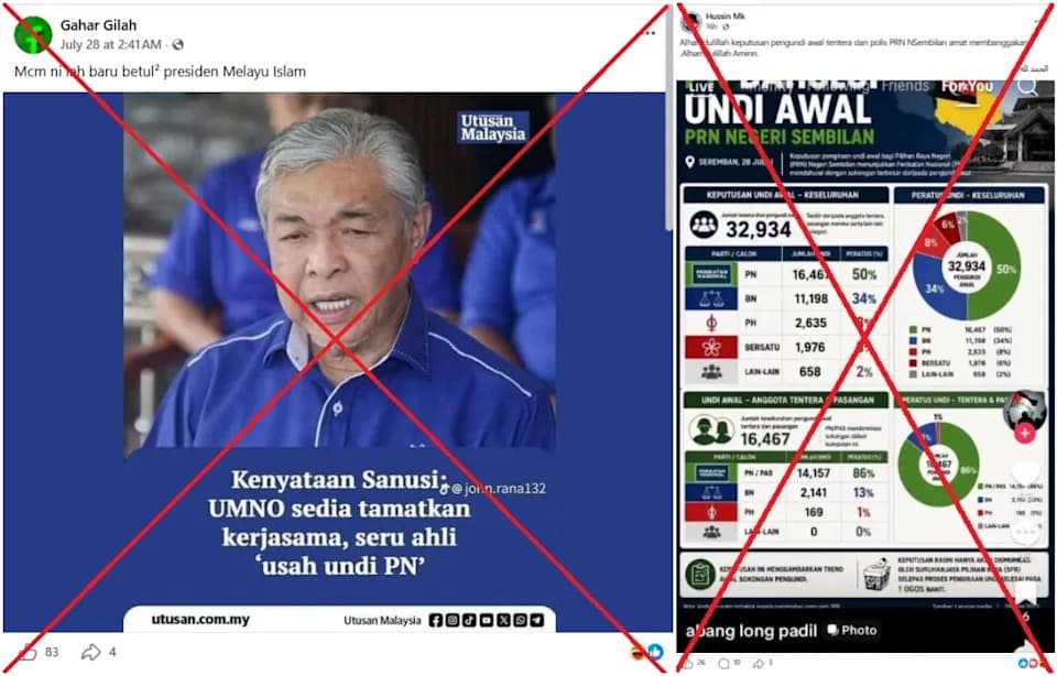 Fake News Graphics Spread Ahead of Negeri Sembilan Snap Election, Authorities Say