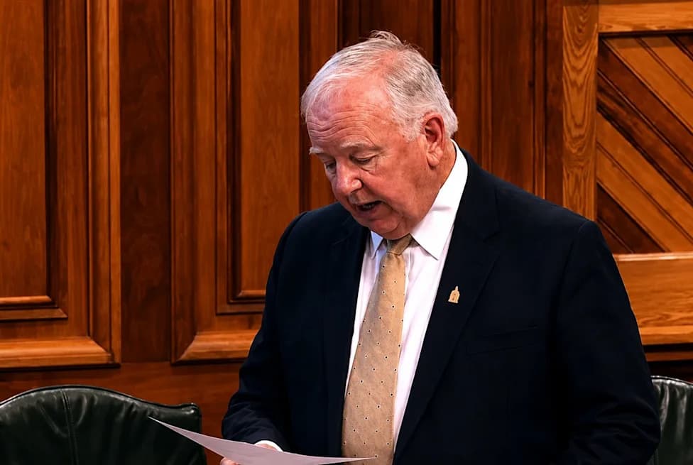 Former New Brunswick Speaker Accidentally Reads AI Editing Prompts Aloud — Twice