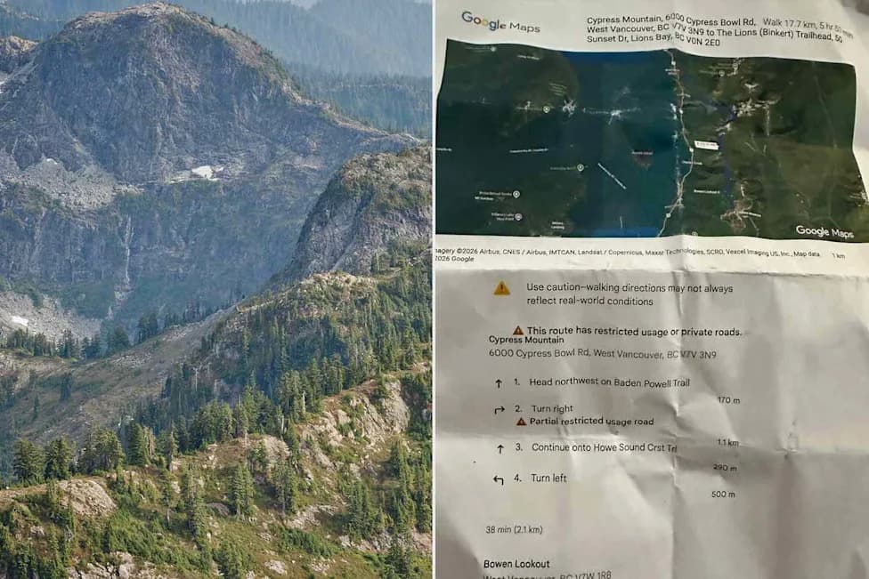 Teens Rescued After Relying on Google Maps for 17.1‑Mile Howe Sound Crest Trail — Why Trail Apps Matter