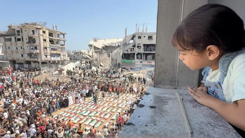 Mass Funeral in Gaza for 112 People Recovered From November 22, 2023 Strike