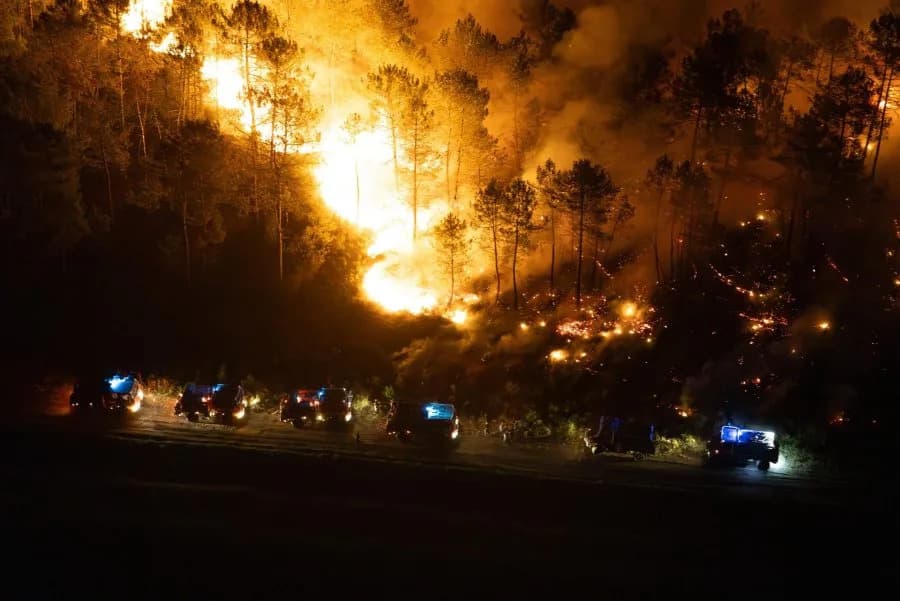 Wildfire in Southwest France Exposes Buried WWII Munitions — 100+ Explosions Rattle Le Porge