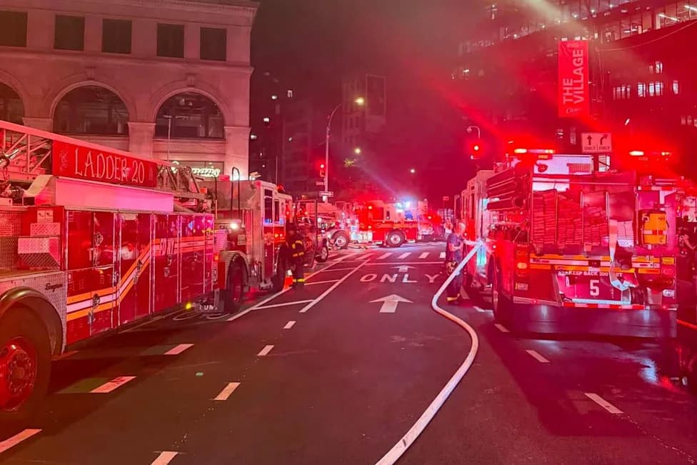 Vacuum Train Fire at Astor Place Injures 14, Including Firefighters and MTA Workers