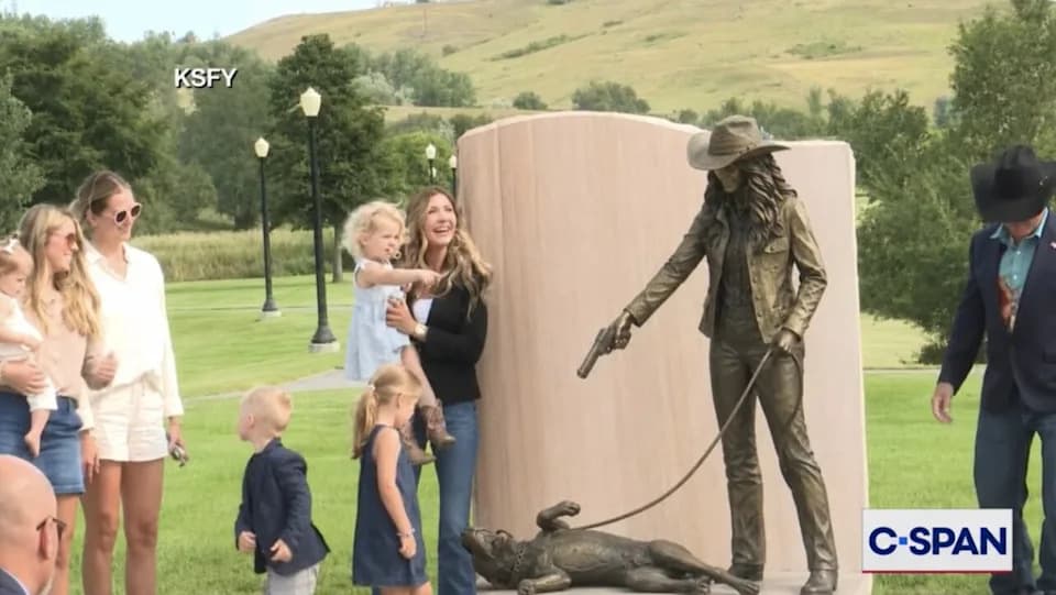 Kristi Noem Attends Bronze Statue Unveiling Amid Post-Dismissal Controversy
