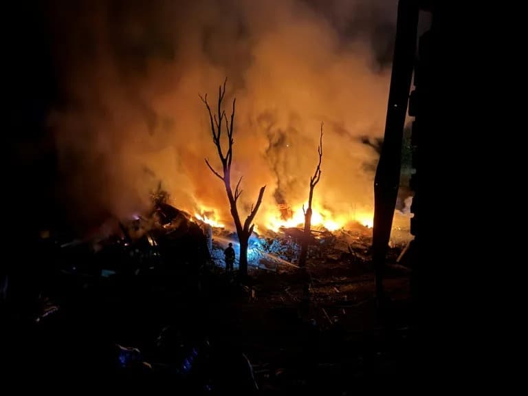 Russian Missile and Drone Barrage Kills Nine, Wounds Dozens Across Ukraine