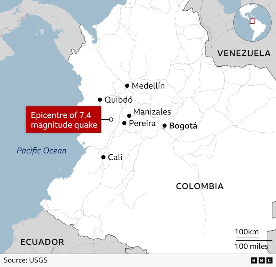 7.4-Magnitude Earthquake Devastates Western Colombia — At Least 181 Dead, Hundreds Trapped