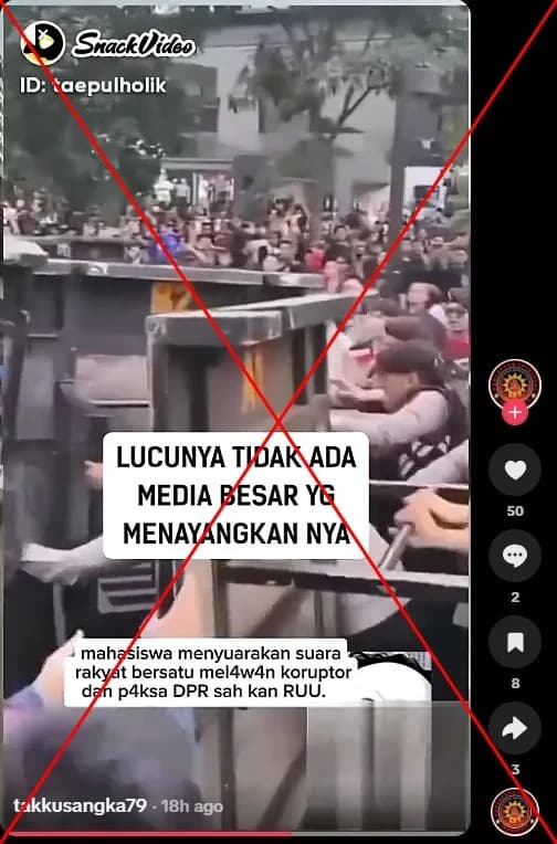 Old Indonesian Protest Videos Misrepresented As Recent Jakarta Unrest; Local Media Did Report Events
