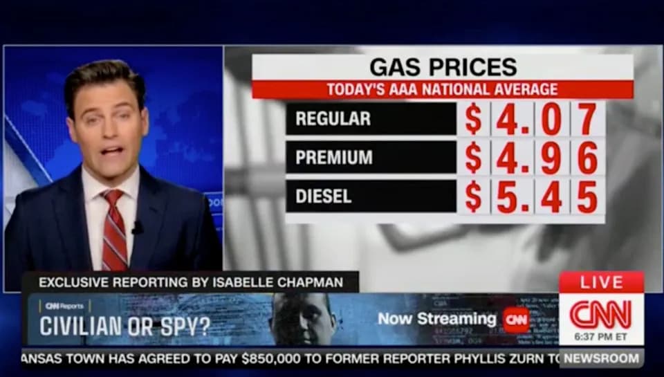 CNN Data Analyst: Soaring Gas Prices Drive Historic Unpopularity for Trump