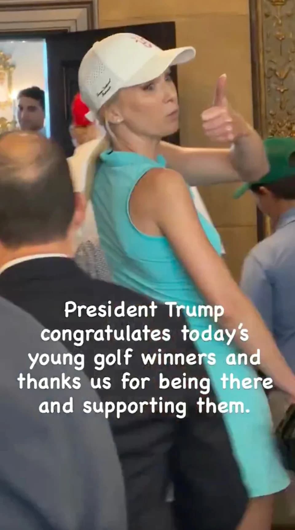 Natalie Harp Trails Trump at Bedminster Golf Outing — What Her Presence Reveals About Her Role