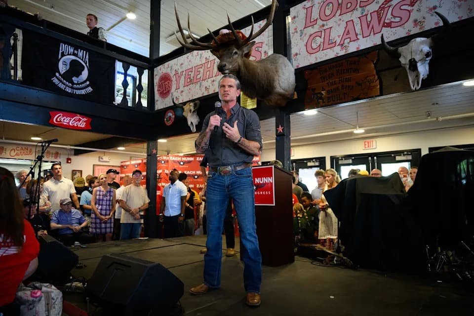 Hegseth’s Surprise Iowa Swing Fuels Talk He May Be Testing a 2028 White House Bid