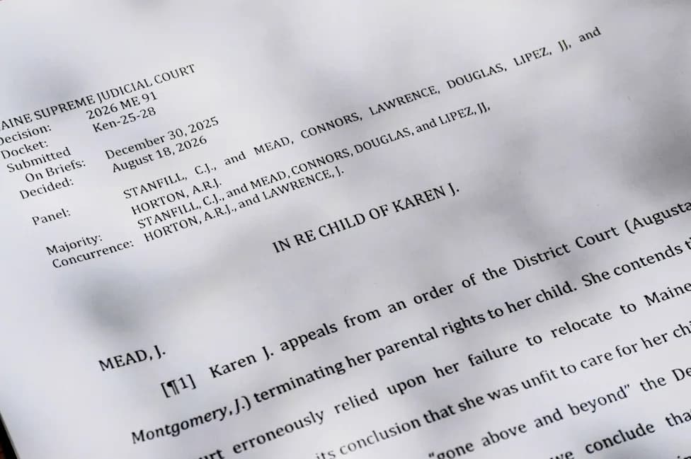 Maine High Court Reverses Termination of Mother's Parental Rights Over Housing Barrier