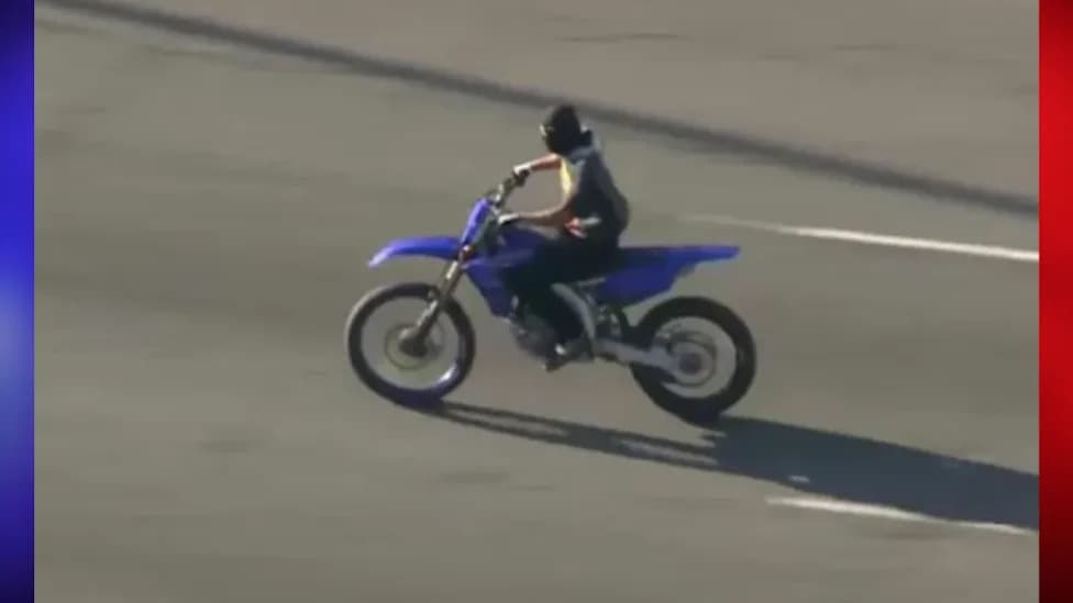 Dirt-Bike Suspect Stops to Refuel Mid-Chase, Flees With Pump and Later Hides in Trash Can After Nearly 40-Minute LAPD Pursuit