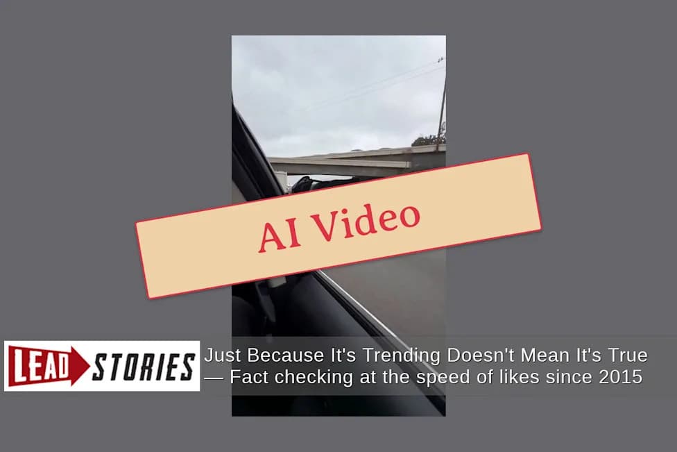 Fact Check: Viral McLaren ‘Rooftop’ Crash Video Is A Fake — AI-Generated Deepfake