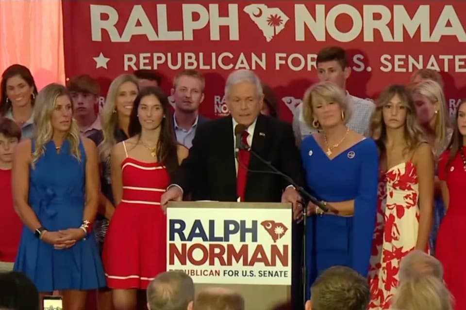Crowd Boos When Ralph Norman Mentions Trump During Concession After South Carolina Runoff