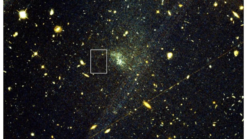 Hidden in Hubble Data: First Globular‑Cluster Stellar Stream Detected Beyond the Milky Way