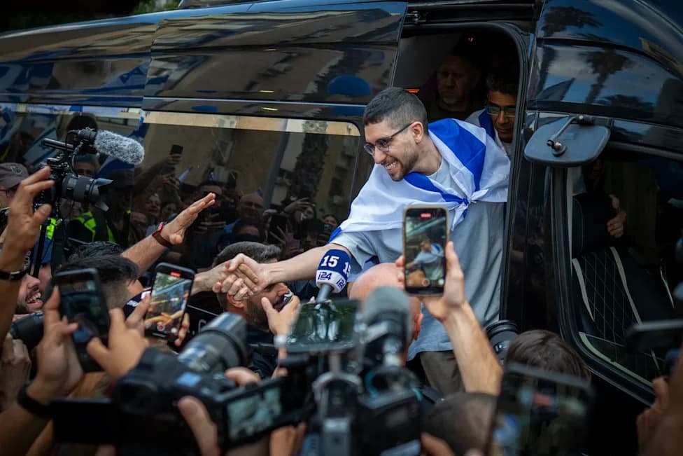Former Gaza Hostage Evyatar David Calls Fellow Ex-Captive’s Wedding a ‘Victory’ Over Hamas