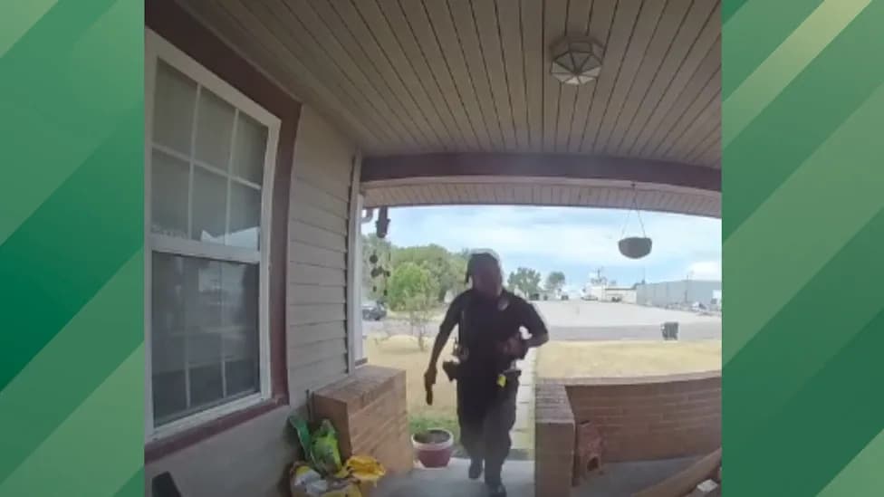 Doorbell Cam Shows Armed Police at Woman's Home After 'Swatting' Hoax — She Demands Answers