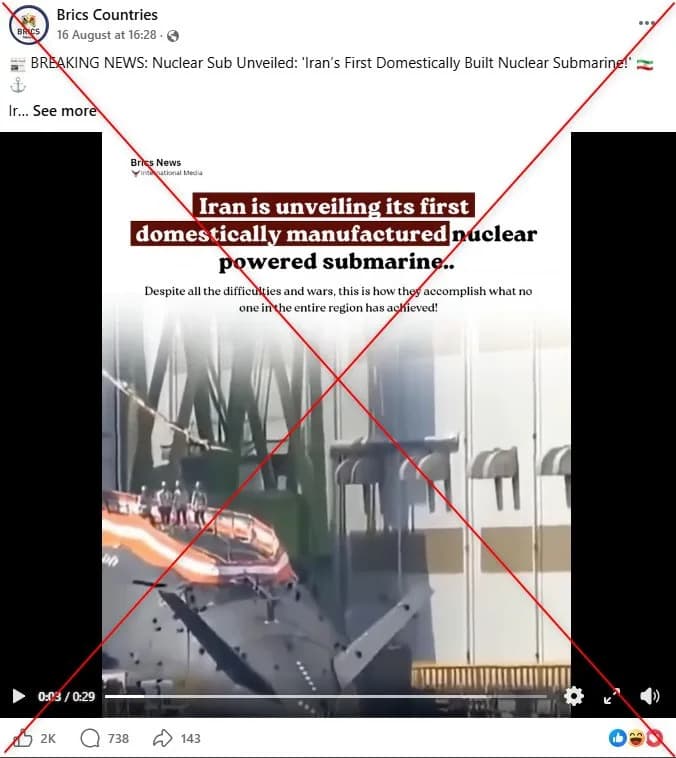 Fact Check: Viral Video Of 'Iranian Nuclear Submarine' Is Actually Japan's 2023 SS516 Raigei Launch