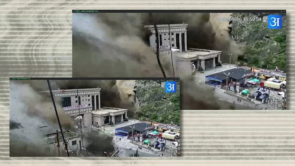 Verified CCTV Shows Gyirong Port Destroyed by Flash Flood on Aug. 26, 2026