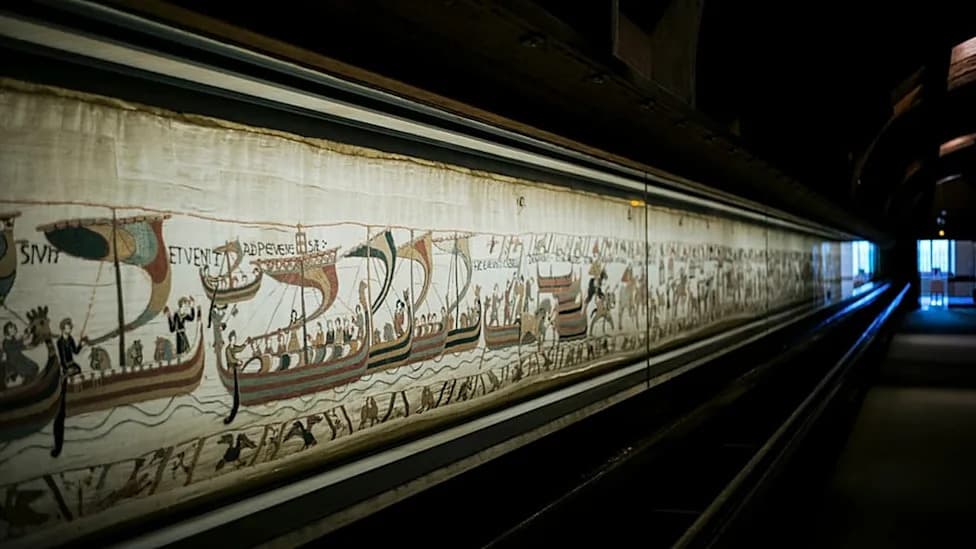 Macron to Open Bayeux Tapestry Exhibition in London — 70m Medieval Masterpiece Shown Flat For First Time