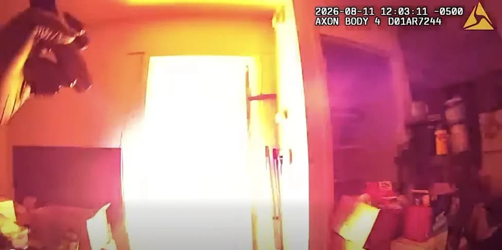 Oklahoma Bodycam Shows Man Allegedly Firing Homemade Flamethrower During Eviction