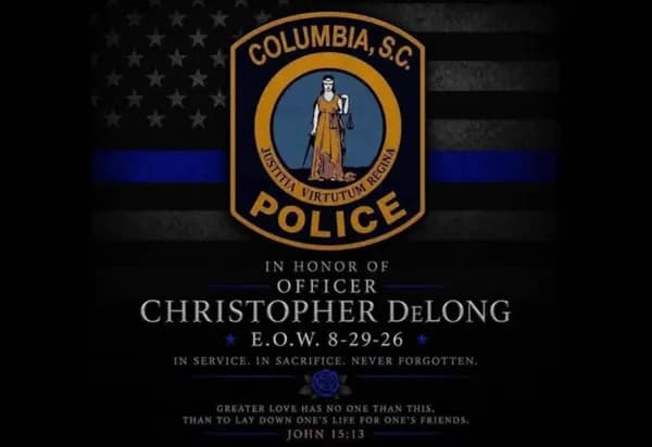 South Carolina Law Enforcement Mourns Columbia Officer Christopher DeLong After Fatal Shooting