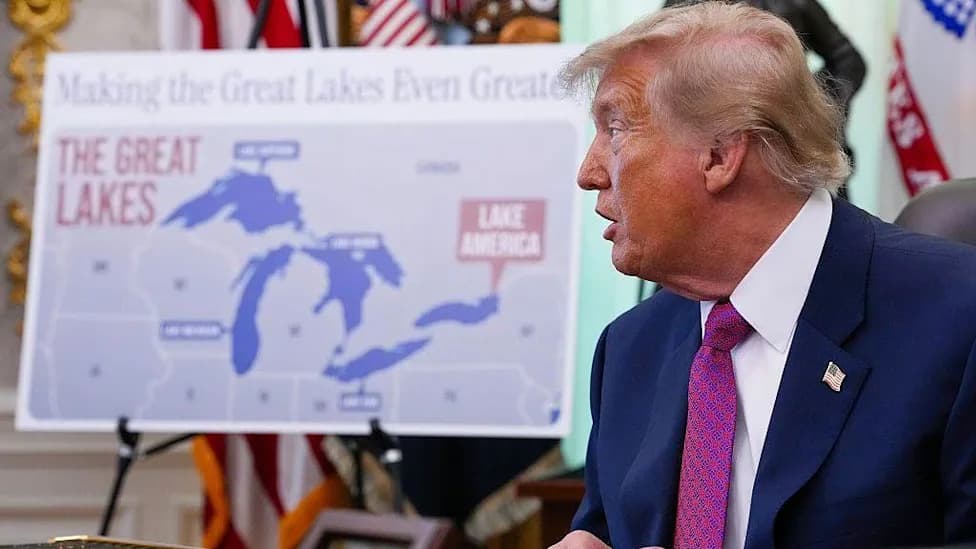 Trump Urges Apple To Rename Lake Ontario 'Lake America' After Executive Order — Mapmakers Push Back