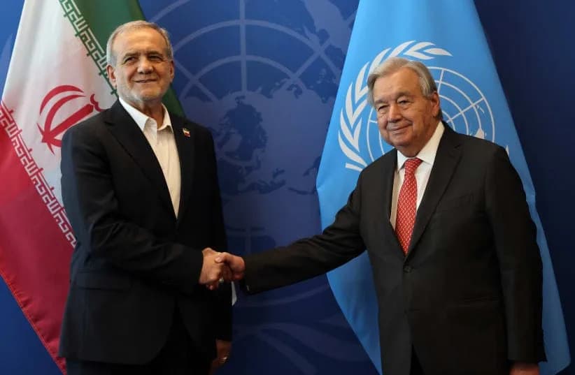Guterres Criticized for Not Raising Alleged Iranian Executions During Meeting With President Pezeshkian