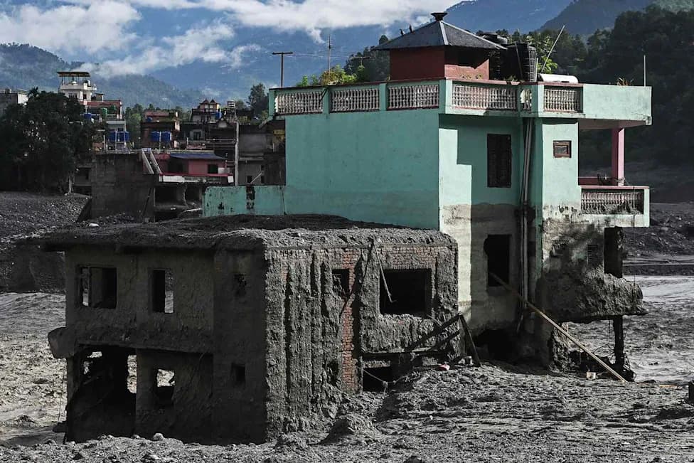 ‘Miracle’ Turquoise House Survives Deadly Nepal Flood, Becomes Symbol Of Hope