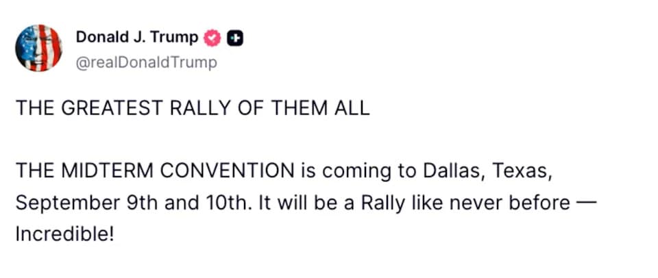 Carville: Trump’s Dallas Midterm 'Convention' Is a 'Scam' That Could Energize Democrats