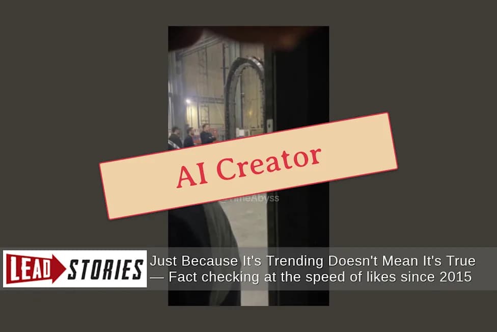 Fact Check: Viral Clip Of Elon Musk Looking At A 'Portal' At SpaceX Is Linked To AI Creator