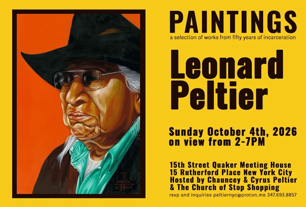 Leonard Peltier’s Prison-Era Paintings Head to New York for October Exhibition