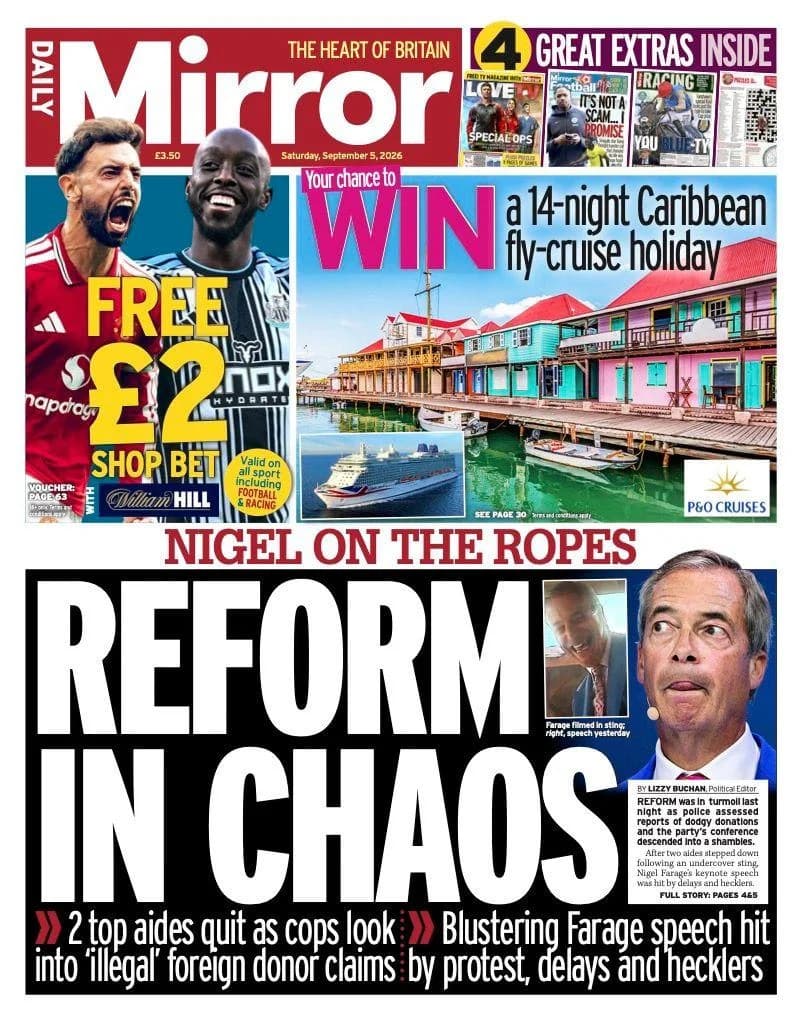 Nigel Farage Under Pressure After Channel 4 Exposé As Healey Prepares 'Tough' First Budget