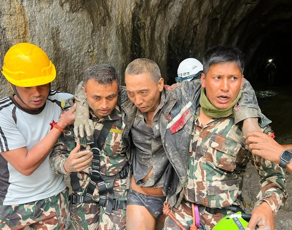 Two More Rescued in Nepal — Survivors Pulled From Debris 10 Days After Devastating Floods