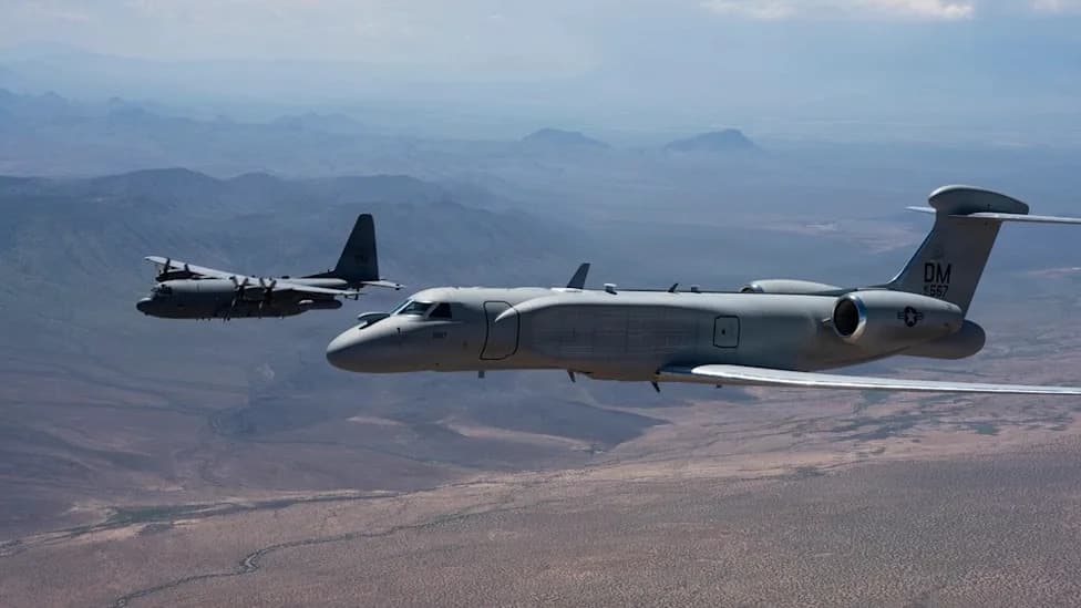 Air Force Retires Last EC-130H Compass Call After Final Formation Flight With New EA-37B