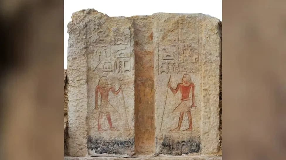 Old Kingdom Tomb and Intact False Door Unearthed at Saqqara's Bubasteum — Owner Identified as Sekhentiu-Ptah