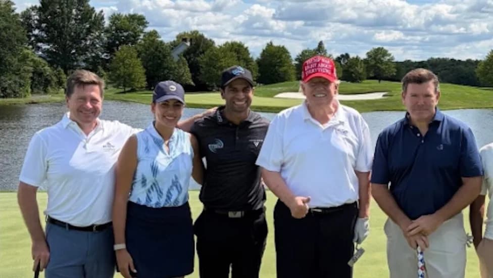 Trump Debuts Darker, Tousled Hair at Bedminster Golf Outing With Bret Baier Amid Maria Bartiromo Exit