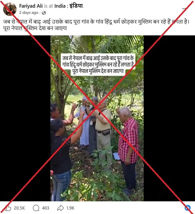 Viral Video Misattributed to Nepal Floods — It Shows Islamic Outreach in the Philippines, Not Post-Disaster Conversions