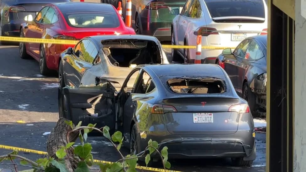 Suspicious Early-Morning Blaze Damages Four Teslas at Corte Madera Dealership