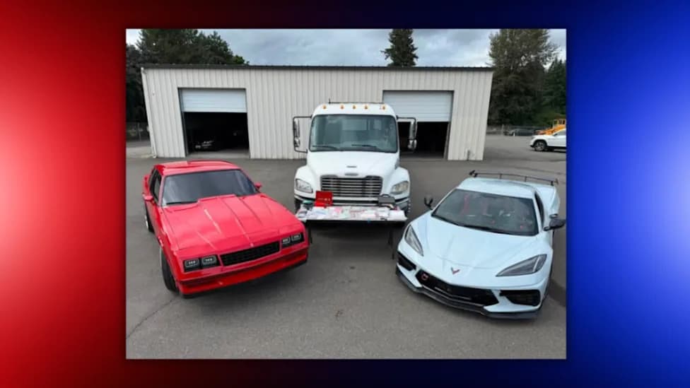 Washington Drug Bust Nets C8 Corvette, Monte Carlo and Freightliner Tow Truck — Large Drug, Cash and Firearms Seizure