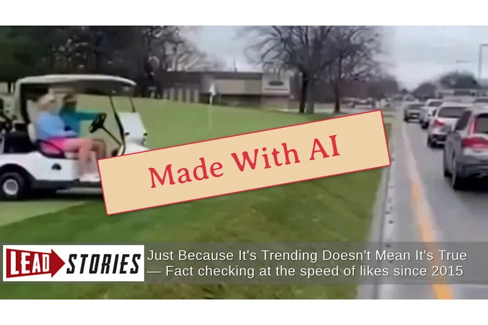 Fact Check: Viral Clip Of Golf Carts Entering Traffic Near Naperville Is AI-Generated