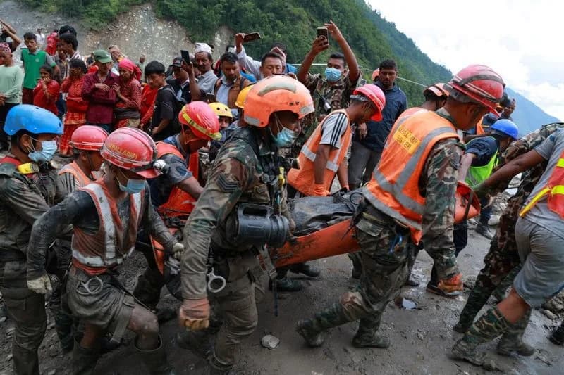 Nepal Rescuers Race to Reach Workers Trapped in Three Hydropower Tunnels After Glacier Collapse