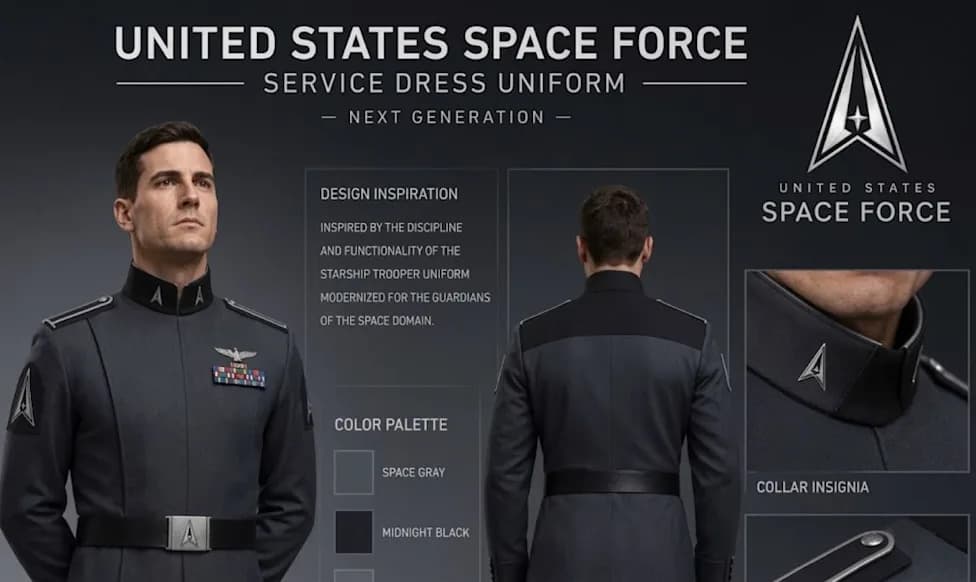 Trump’s AI-Style Space Force Uniform Concept — ‘Inspired by Starship Troopers’ Sparks Outcry
