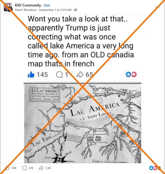 Doctored 'Lac America' Map Debunked — Original 1688 Raffeix Chart Labels It 'Lac Ontario'