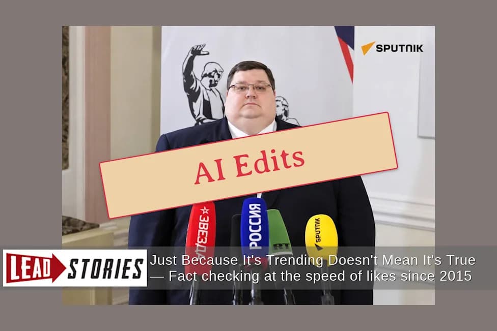 Fact Check: Viral Photo Of Rossotrudnichestvo Head Igor Chaika Likely AI-Altered