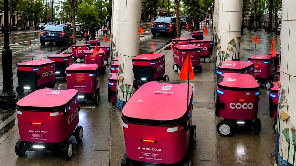 Dozen Delivery Robots Jam Chicago Sidewalk After Routing Glitch — Residents Raise Safety Concerns