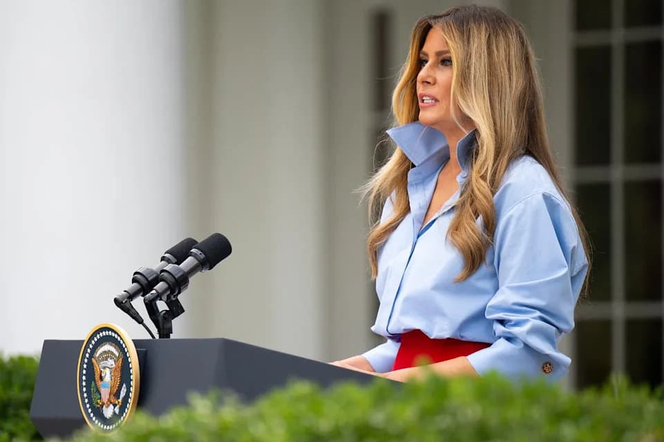 Melania Trump Praises White House Redesign at Preservation Summit While President Attends Midterm Rally