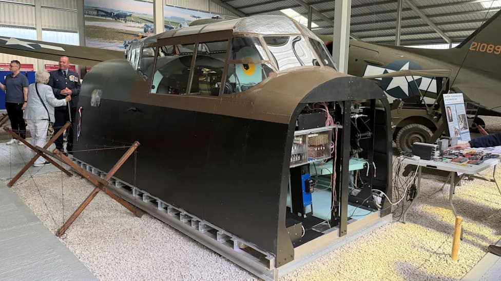 ‘Mad Genius’ Lancaster Cockpit Replica Donated to Metheringham — Could Become Working Flight Simulator
